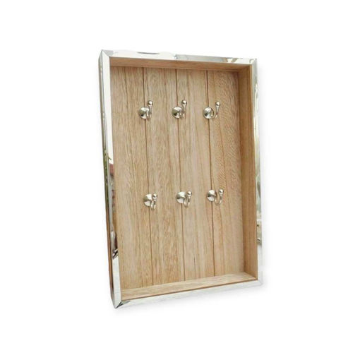 Picture of SILVER WOODEN KEY HOOK